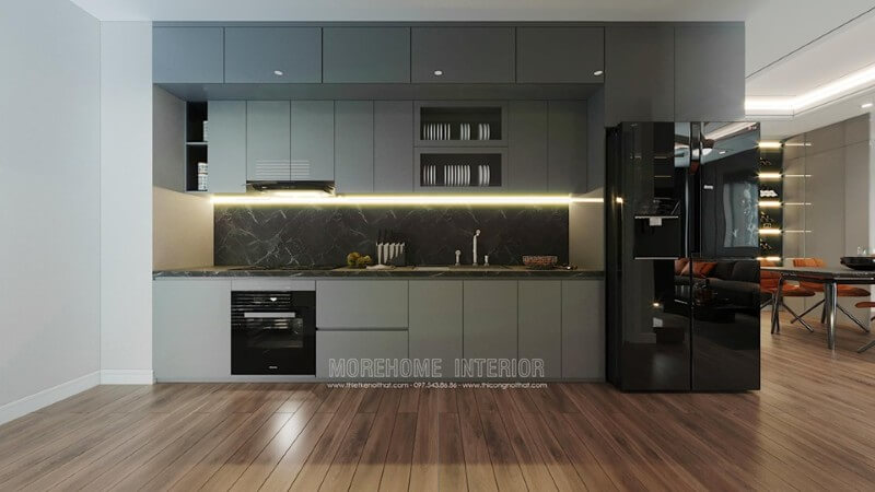 Gợi ý những mẫu tủ bếp chung cư ấn tượng và chất lượng tiện lợi
