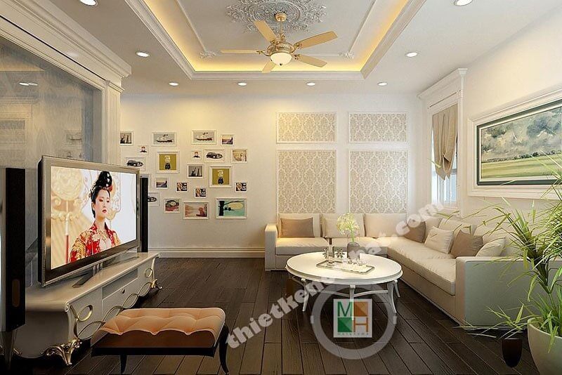 Sofa hiện đại bọc vải cho phòng khách